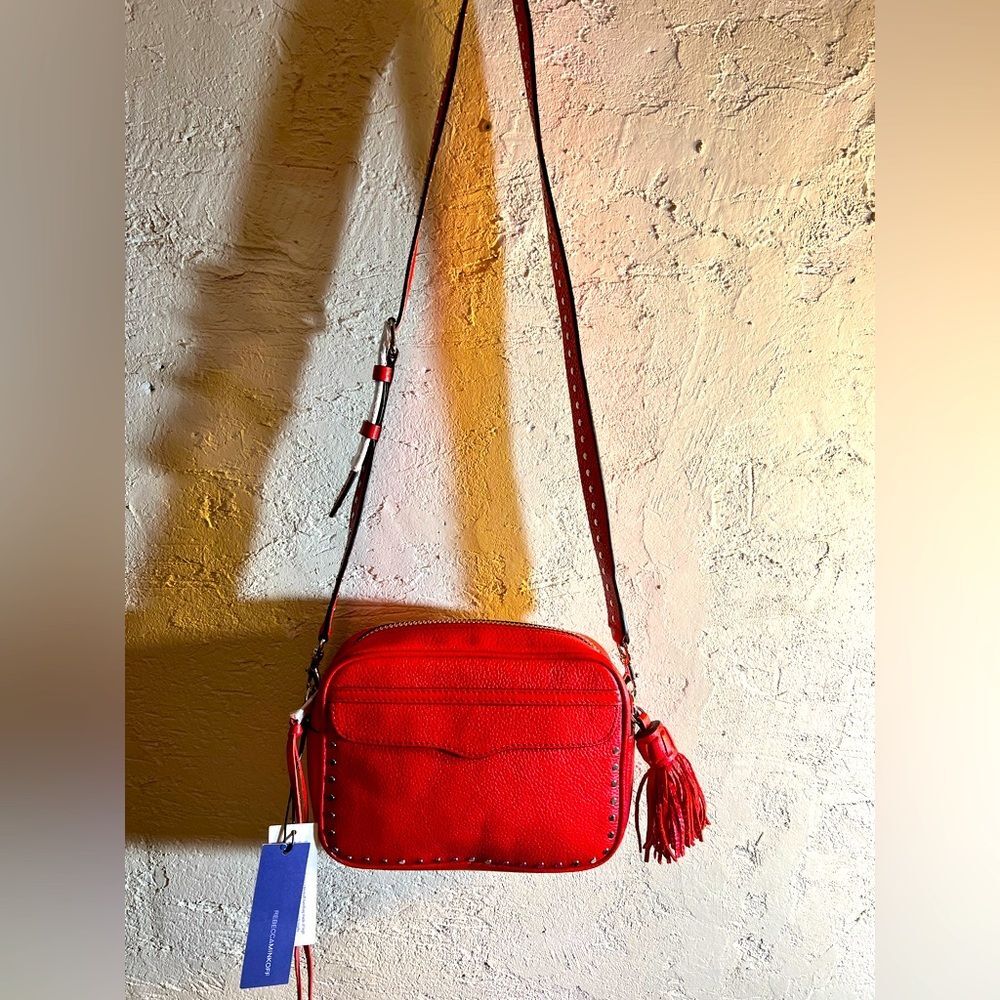 Rebecca Minkoff NWT Bryn Camera Bag, crossbody- adjustable strap, flat studs